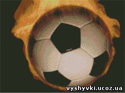 Схема для вышивки крестиком "Футбольный мяч-2"