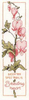 Закладки для книг - цветы: подсолнух, мак, дицентра (разбитое сердце)